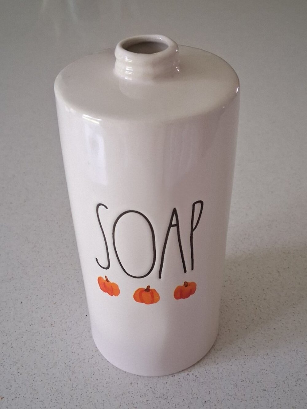 Rae Dunn Fall Pumpkins Ceramic Soap Pump Dispenser - Picture 8 of 13